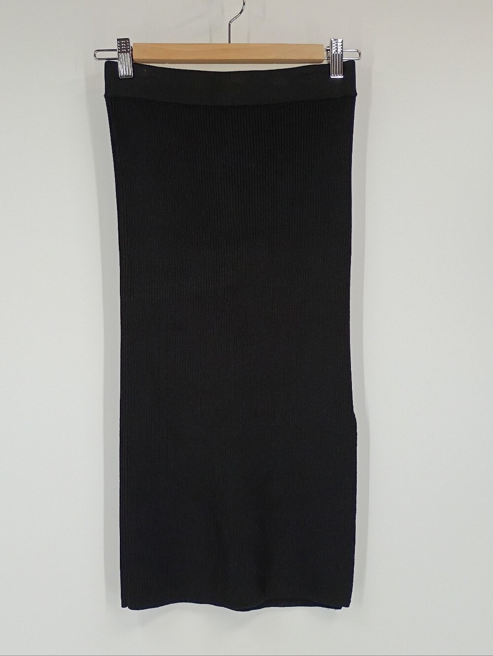 DKNY Ribbed Split Bodycon Skirt